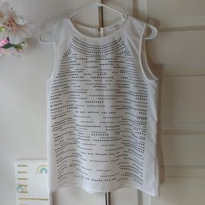 Calvin Klein White  Sleeveless Top